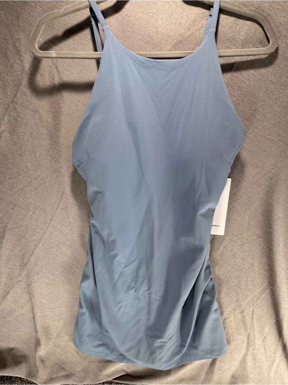 NWT Lululemon Align High Neck Dress C/D Nulu Blue Size 10 Built-In Shorts